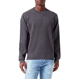 HUGO Heren sweater Knitted_Sweater, Dark Grey21, XL
