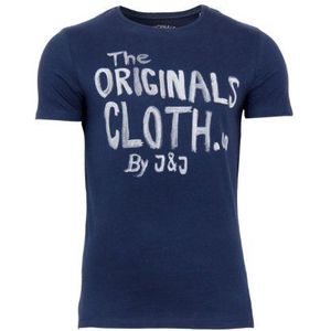 Jack and Jones T-shirt met ronde hals en korte mouwen voor heren, Blauw, M