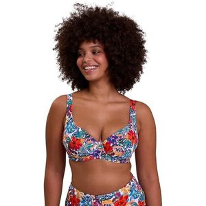 SANS COMPLEXE - Curaçao - Beugelbikini - Wit - Recycled Polyamide - Bloemenprint