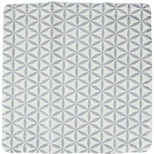 Spirella Anti-slip tapijt, kikker, zilverkleurig, 55 x 55 cm, 1210783, wit