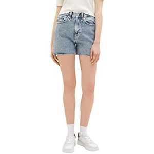 TOM TAILOR Denim Dames Bermuda jeansshort 1035886, 10126 - Acid Washed Blue Denim, XL