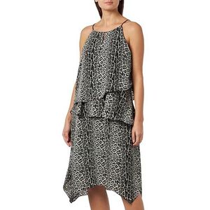 FENIA Damesjurk met luipaardprint 19222828-FE02, Grijs Leo, M, Grijs Leo, M