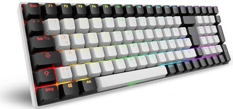 Sharkoon - SGK50 S2 - Toetsenbord - Wit - Gateron Rood - Volledige lay-out