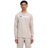 Berghaus Heren T-shirt met groot logo, taupe, 2XL