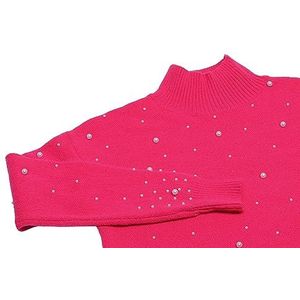 faina Damestrui met paillettenversiering, elegante pullover acryl PINK maat XS/S, roze, XS