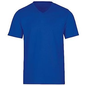 Trigema Dames V-shirt deluxe katoen, blauw (Royal 049)., XXL
