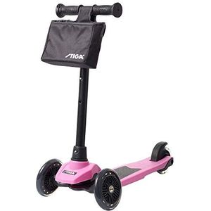 STIGA Mini Kick Supreme+ Premium kickscooter voor kinderen vanaf 3 jaar, met 3 wielen en verstelbare stuurhoogte, roze