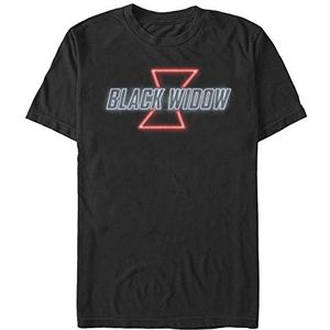 Marvel - BLACK WIDOW NEON V2 Unisex Crew neck T-Shirt Black XL