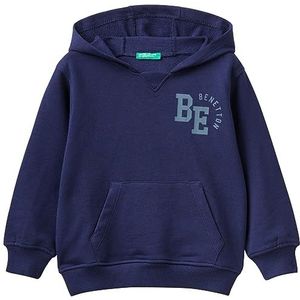 United Colors of Benetton Sweatshirt met capuchon voor kinderen en jongens, Blu Scuro 252, 24 Maanden