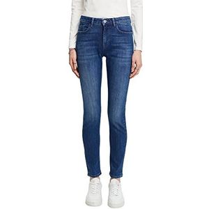 ESPRIT Collection Mid-Rise-stretchjeans in smalle pasvorm, Blue Medium Washed., 28W x 30L