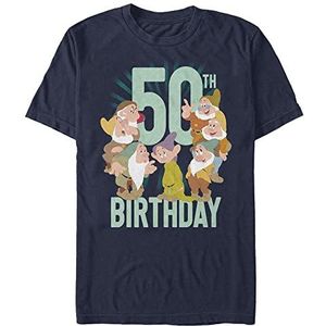 Disney Snow White - Dwarves Fifty Bday Unisex Crew neck T-Shirt Navy blue S
