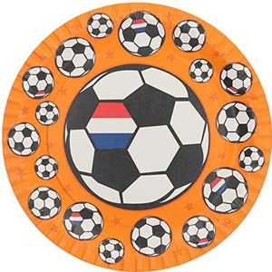 Folat 31091 Borden Voetbal Holland 29cm - 8 stuks WK EK voetbal Oranje Nederlands elftal