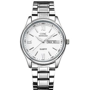 Basfur Watch Ho-Montre-009-02, Wit, Modern