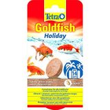 Tetra Goldfish Holiday vakantievoer voor alle goudvissen, gezonde voeding voor maximaal 14 dagen, 2 x 12 g gelvoerblok