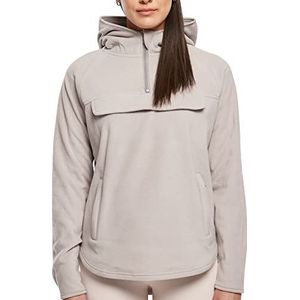 Urban Classics Dames Polar fleece pull-over hoodie hoodie, warmgrijs, XL