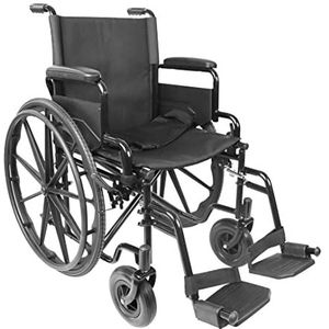 PEPE - Zelfrijdende Rolstoel voor Senioren, Opvouwbare Rolstoel Lichtgewicht voor Buiten, Staal Rolstoel voor Volwassenen, Transport Wheelchair for Adults, Steel Wheelchair with Drop Arm for Elderly