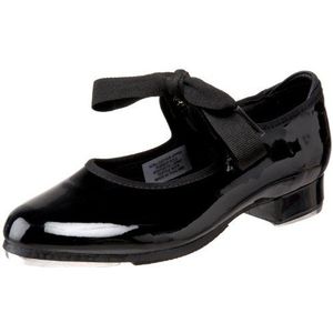 Bloch Dance Annie Tyette Tap Shoe (Toddler/Little Kid/Big Kid),Black Patent,12 N US Little Kid