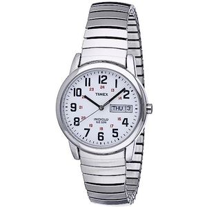 Timex Easy Reader 35 mm horloge, Zilvertoon/Wit, No Size, Armband