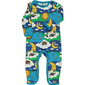 Småfolk Baby Jongens Body Suit LS, Night Landschap Baby en Peuters Kostuum, Blue Lolite, 74, Blue Lolite, 74 cm