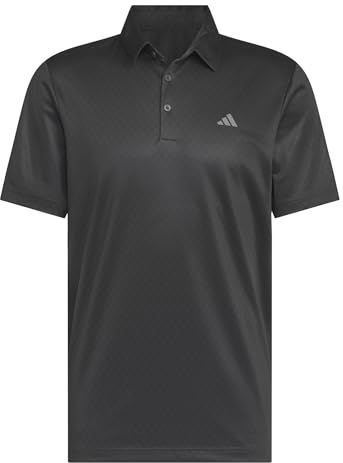 adidas Heren MENS CORE ALLOVER PRINT POLO SHIRT, carbon/black, XS