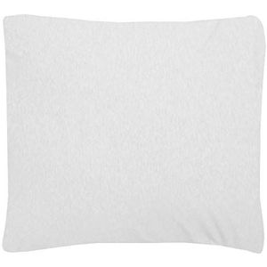 Sleepdown Jersey Melange wit kussensloop paar warme gezellige onderhoudsvriendelijke effen garen geverfd kussensloop beddengoed - 80cm x 80cm
