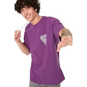 T-shirt - Katoen - Oversize Pasvorm - Gebreid - Turkiye