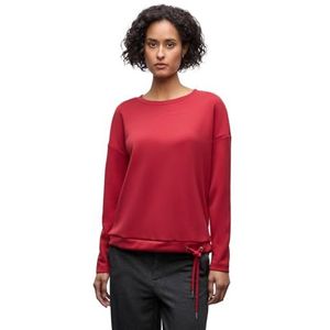 Street One Dames Silk-Look shirt in Rood, in size: 34