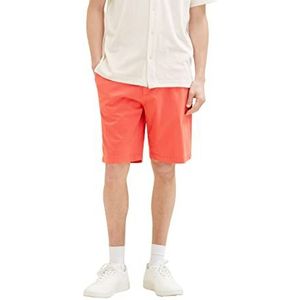 TOM TAILOR Denim Uomini bermuda shorts 1037118, 11042 - Plain Red, M