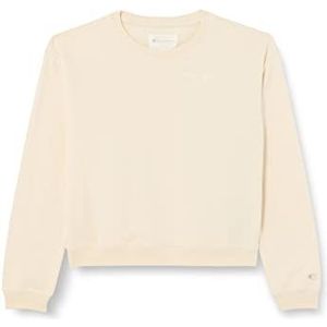 Champion Eco Future Spring Terry Boxy Crewneck sweatshirt, gele crème, 9-10 jaar meisjes