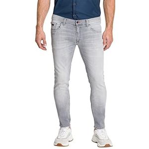 Pioneer Heren broek 5 Pocket Stretch Denim Jeans, Light Grey Fashion, 33W / 34L, Light Grey Fashion, 33W x 34L