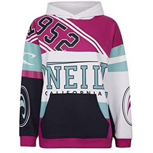 O'NEILL Collegiate Progressive Hoodie sweatshirt, Aqua Sea Colour Block, Regular (2 stuks) voor dames, Aqua Sea Colour Block