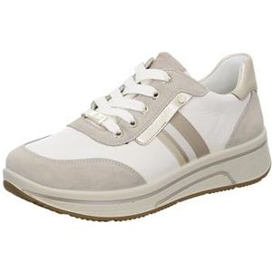 ARA Sapporo Sneakers voor dames, Shell, Cream, Platina, 39 EU Breed, Shell Cream Platina, 39 EU Breed