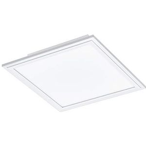 EGLO LED plafondlamp Salobrena 1, 1 lichtpunt, materiaal: aluminium, kunststof, kleur: wit, L: 30x30 cm, neutraal wit