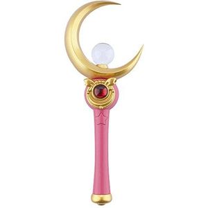 OURCOSPLAY Sailor Moon Cosplay Accessoires Tsukino Usagi Moon Stick Kostuum, Rood