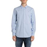 Replay - Casual Shirt - Licht Blauw - Lange Mouwen