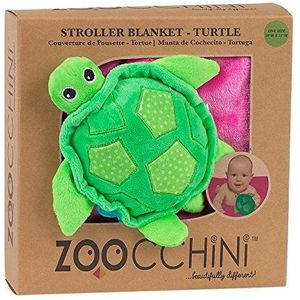 Zoocchini Buddy kinderwagen deken, schildpad/roze