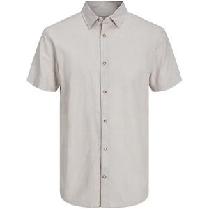 JACK & JONES Herenhemd Comfort Fit Overhemd, Crockery., S