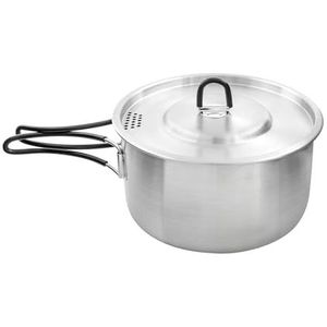 Tatonka Kettle II 1,6 L - outdoor kookpan van roestvrij staal met volumeschaal en inclusief deksel met zeeffunctie - 1,6 liter - Ø 17,5 x 9,0 cm