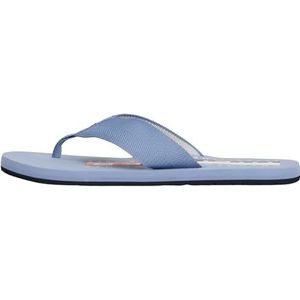 Tommy Hilfiger Heren CORPORATE HILFIGER BEACH SANDAL FM0FM05620 Flip Flops, blauw (levendig blauw), 5.5, Blauw Stevig Blauw, 39 EU
