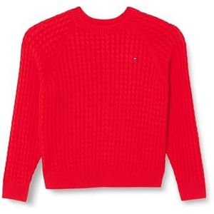 Tommy Hilfiger CRV CO Mini Kabel C-hals Trui, Vuurwerk