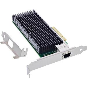 InLine® 10 Gigabit netwerkkaarten, 1x RJ45 10 Gb/s, PCIe x8, 10 GBASE-T Ethernet LAN Controller, vanaf Win 7, Server 2008, Linux 2.6, incl. Low Profile slotplaat, 51132A