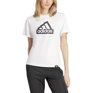 adidas Dames MODERN ESSENTIALS GRAPHIC TEE, WHITE, S