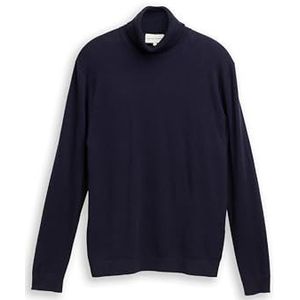 TOM TAILOR - Trui - Navy - Col - Lange Mouw