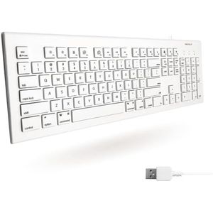 Macally MKEYE toetsenbord USB Engels Wit