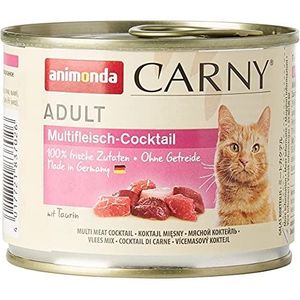 Animonda Carny Kattenvoer Voor Volwassen Katten, 6 X 200 g, Meerkleurig