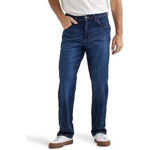 Wrangler Vrije stretch jeans met relaxte pasvorm voor heren, Donkere Indigo, 33W / 32L