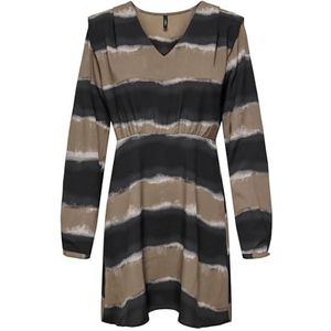 Onlnova Life Elite L/S Monica Dress AOP, Phantom/Aop: 597 Tie Dye, XS