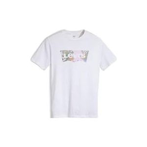 Levi's Graphic Crewneck Tee T-shirt Mannen, Batwing Paint Splatter White+, S