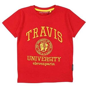 Eleven Paris T-shirt voor jongens, Rood, 12 Jaren