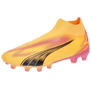 PUMA Ultra Match+ Ll Fg/Ag voetbalschoen voor heren, Sun Stream PUMA Black Sunset Glow, 47 EU